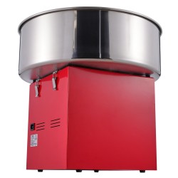 Sähkökäyttöinen hattarakone 1000W elintarvikelaatuluokan ruostumaton teräskulho 6 hattaraa minuutissa punainen