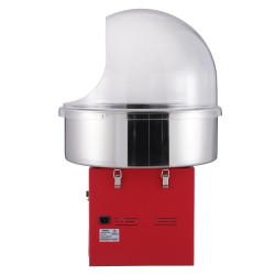 Sähkökäyttöinen hattarakone tuhannen watin moottori ruostumaton teräskulho suojakupu kuusi hattaraa minuutissa punainen