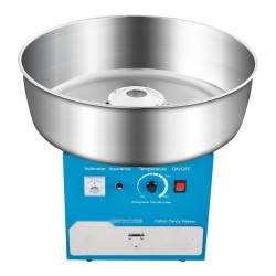 Sähkökäyttöinen hattarakone 1000W 52 cm ruostumaton teräskulho sokerilusikka säilytyslaatikko