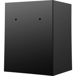 Talletuskaappi hiiliterästä 36x30x45 cm sähköisellä numerolukolla pudotusluukulla ja kahdella hätäavaimella