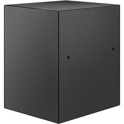 Kassakaappi Q235 teräs 0 048 m paloturvallinen musta sormenjälkilukolla digitaalinäppäimistöllä seinäkiinnitys irrotettava