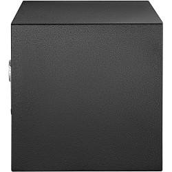 Kassakaappi Q235-terästä 0,8 kuutiojalkaa musta sormenjälki koodilukko 2 avainta seinäkiinnitys