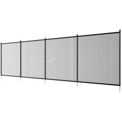 Uima allasaita 1 21x3 66 m musta 340 g verkkokangas alumiinitolpat ruostumattomat jalat