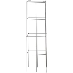 Tomaatinkehikot 5 kpl teräs PVC pinnoitetut 30x30x117 cm neliönmuotoiset köynnöskasveille