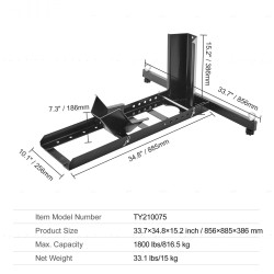 Moottoripyörän pyöräkiila teräs säädettävä 15–22 tuumaa vanteille