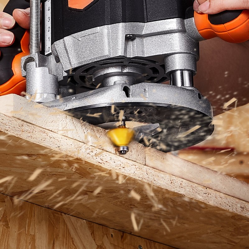 Jyrsinteräsarja 15 kpl kovametalliterää 6,35 mm varsi muovikotelo puutöihin