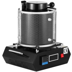 Digitaalinen sulatusuuni 1 kg grafiittisulatusastiolla 1750 W 1150 ℃ kullan ja hopean