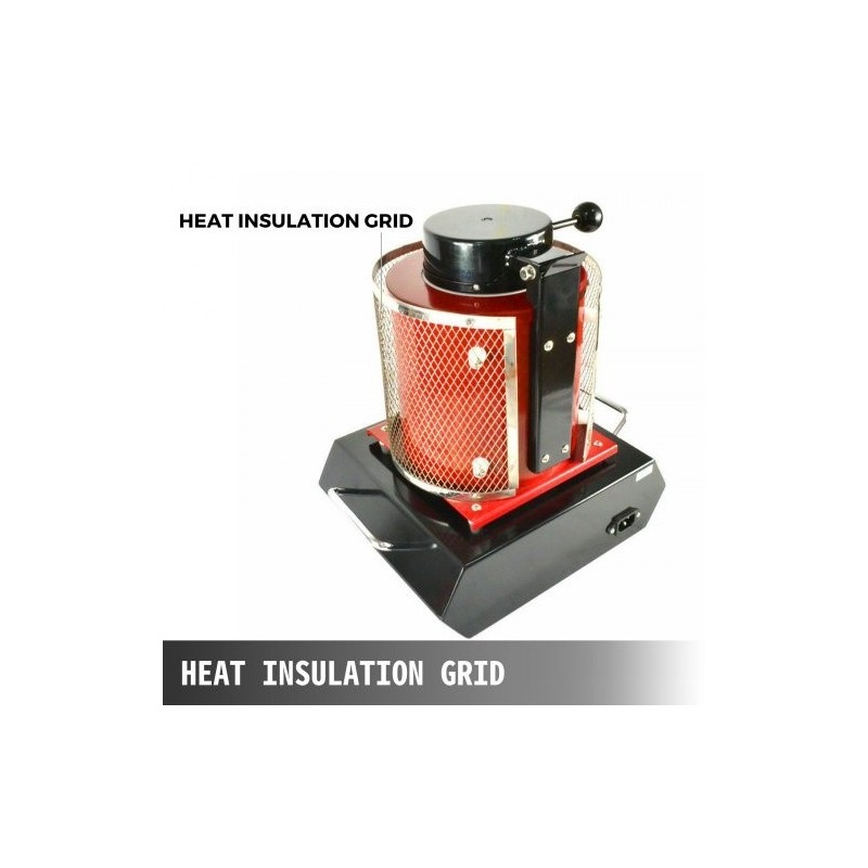 Sulatusuuni kahden kilogramman digitaalinen automaattinen jalometallien sulatukseen grafiittiupokas