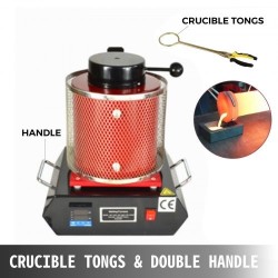 Sulatusuuni kahden kilogramman digitaalinen automaattinen jalometallien sulatukseen grafiittiupokas