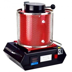 Sulatusuuni kahden kilogramman digitaalinen automaattinen jalometallien sulatukseen grafiittiupokas