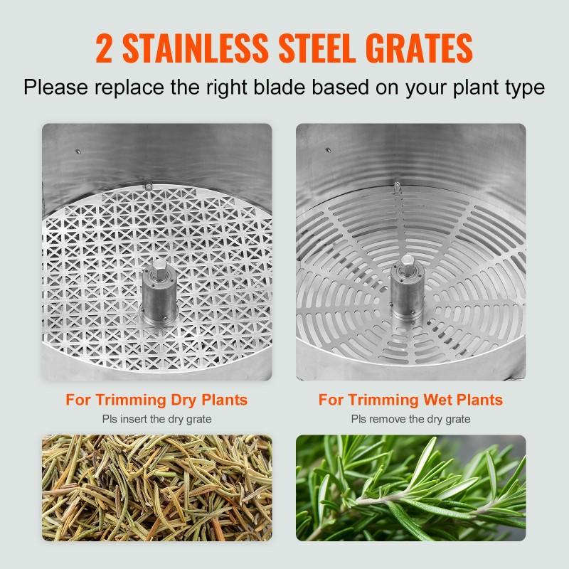 Manuaalinen lehtitrimmeri 16 tuumaa ruostumaton teräs läpinäkyvällä kannella käsisaksilla nuppujen ja kukkien