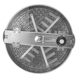 Manuaalinen lehtitrimmeri 16 tuumaa ruostumaton teräs läpinäkyvällä kannella käsisaksilla nuppujen ja kukkien