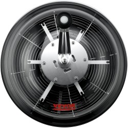 Manuaalinen lehtikulholeikkuri 430x430x380 mm 3 ruostumatonta terää taitettava kuivauspussi läpinäkyvä kupu