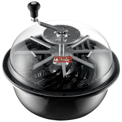 Manuaalinen lehtikulholeikkuri 19 tuuman ruostumattomasta teräksestä kolmella terällä läpinäkyvällä kupolilla taitettavalla