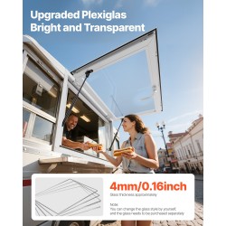 Palveluluukku alumiiniseos 92x61 cm kaksi liukuikkunaa hyönteisverkolla markiisiovi kaasujousi ruokarekkoihin