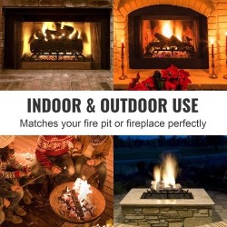 Takkaritilä 30-tuumainen jauhemaalatut 19 mm terästangot 6 jalkaa