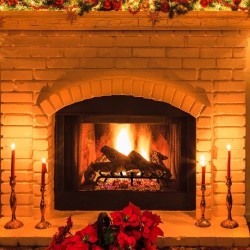 Takkaritilä 30-tuumainen jauhemaalatut 19 mm terästangot 6 jalkaa