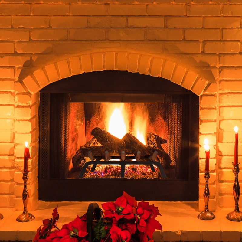 Polttopuuteline jauhemaalatusta teräksestä 19 mm tangoilla 6 jalkaa musta sisä- ja ulkotakkoihin