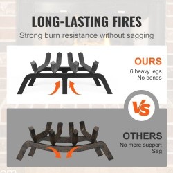 Takkatukkiarina jauhemaalattu teräs kahdeksantoista tuuman kuusi tukijalkaa raskaaseen käyttöön