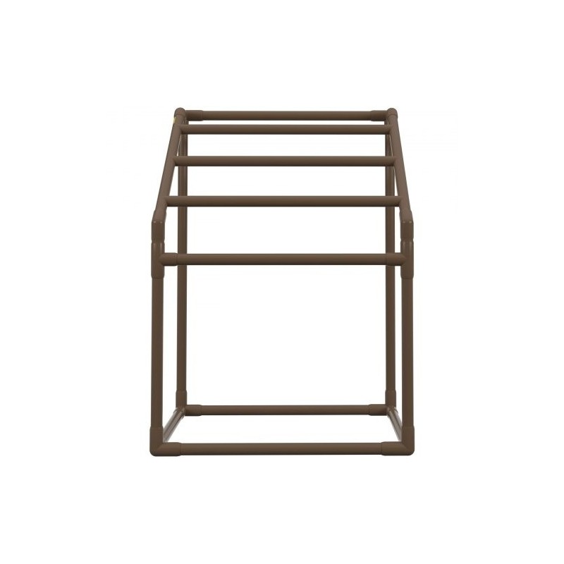 Pyyheteline PVC-rakenteinen viisi tankoa trapetsimuotoinen vapaasti seisova ulkokäyttöön mukana kahdeksan pyyhepidikettä