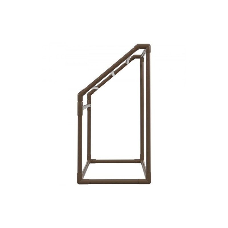 Pyyheteline PVC-rakenteinen viisi tankoa trapetsimuotoinen vapaasti seisova ulkokäyttöön mukana kahdeksan pyyhepidikettä