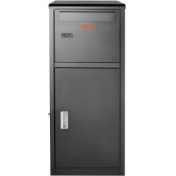 Pakettien toimituslaatikko sinkitty teräs 41,1 x 40,1 x 111,8 cm numerolukolla