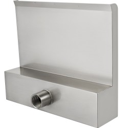 Ruostumaton teräs vesiputouslapio koko 30×26×8 cm liittimineen koi-kalalammelle