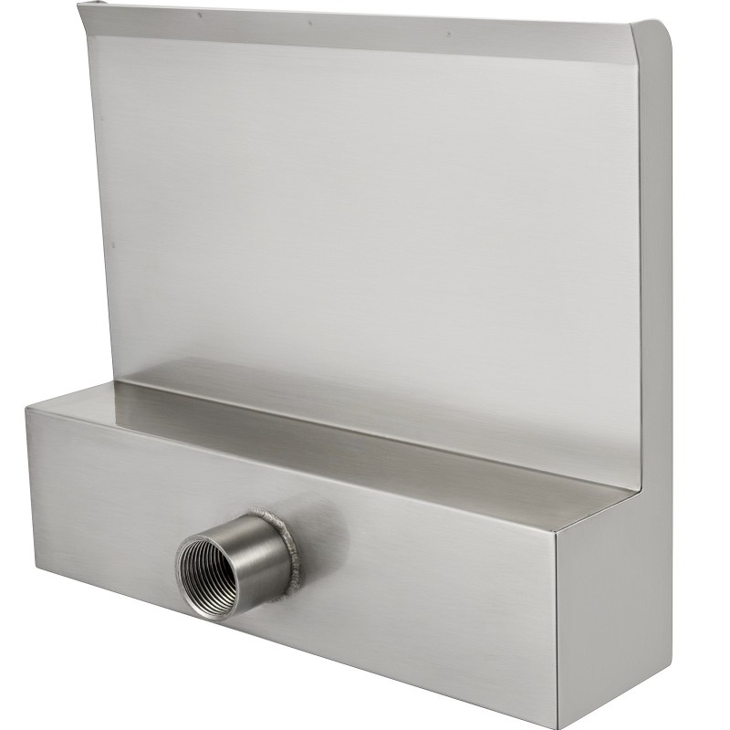 Ruostumaton teräs vesiputouslapio koko 30×26×8 cm liittimineen koi-kalalammelle