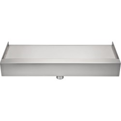 Vesiputoussuutin ruostumattomasta teräksestä 60 x 26 x 8 cm asennustarvikkeilla lampiin