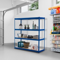 Raskas metallihylly 160x180x60 cm säädettävä 350 kg/hylly