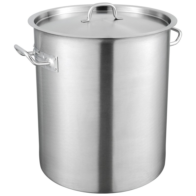 Ruostumaton teräksinen keittokattila 18/8 39,7 l induktioyhteensopiva kansi ja kahvat
