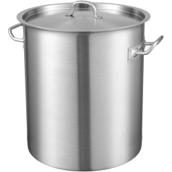 Ruostumaton teräksinen keittokattila 18/8 39,7 l induktioyhteensopiva kansi ja kahvat