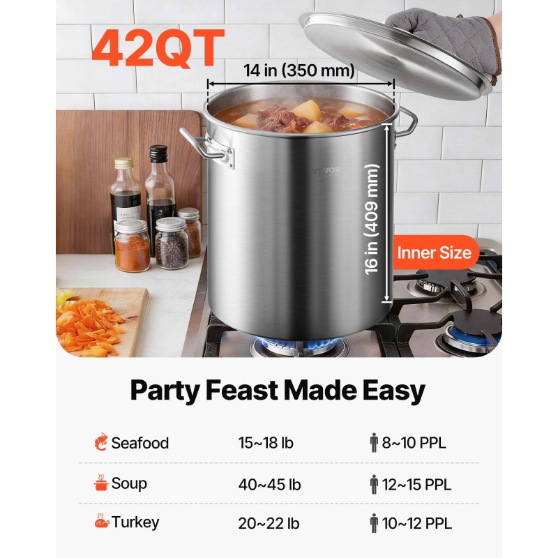 Ruostumattomasta teräksestä valmistettu kattila 39,7 litraa yksikerrospohjalla kori kannella ja kahvoilla