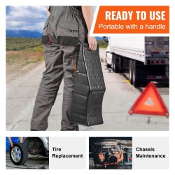 Tandem-pyöräramppi PP-muovi 10 t kuormankesto 140 mm nostokorkeus 2 kpl