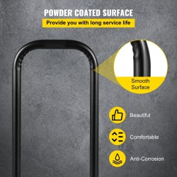 Teräksiset muunnosvarret 33x13x97 cm 2 kpl musta tasovaunulle