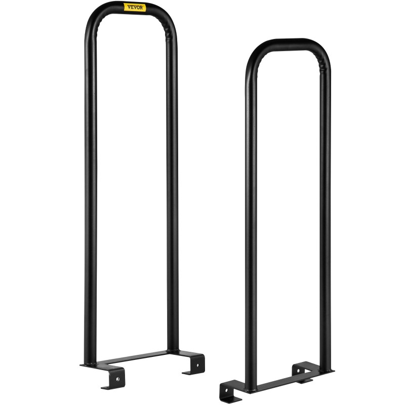 Teräksiset muunnosvarret 33x13x97 cm 2 kpl musta tasovaunulle