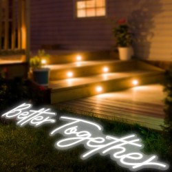 LED neonkyltti silikoni akryyli 61x25cm ja 43 2x23cm säädettävä kirkkaus kaukosäätimellä
