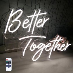 LED-neonkyltti silikoni akryyli 61x25cm ja 43,2x23cm säädettävä kirkkaus kaukosäätimellä