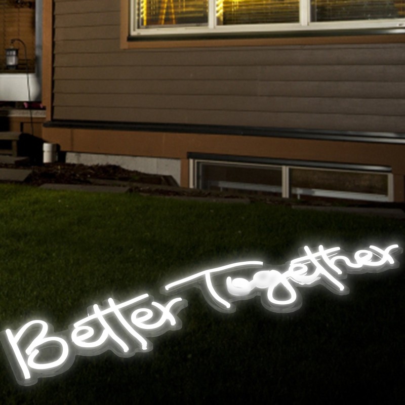 LED-neonkyltti silikoni akryyli 61x25cm ja 43,2x23cm säädettävä kirkkaus kaukosäätimellä