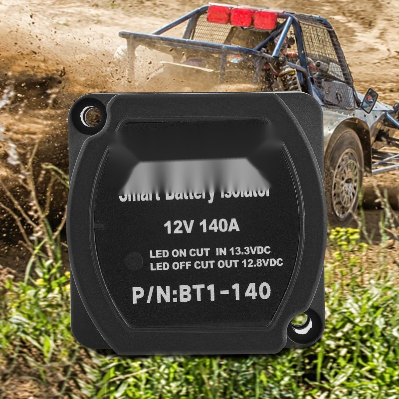 12 voltin 140 ampeerin automaattinen kaksoisakkuerotin relepaketti viiden metrin kaapeleilla