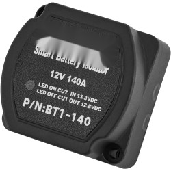 Jakorelepakkaus 12V 140A automaattinen kahdelle akulle 6 metrin kaapelit IP65