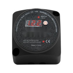 Kaksoisakun erottaja 12V 140A LED näytöllä silikonitiivisteellä manuaalisella ja automaattisella tilalla