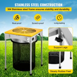 Sähköinen pöytälehtitrimmeri 304 ruostumatonta terästä 18-tuumainen kolmivaihteinen 6 varaterää