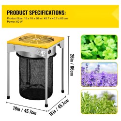 Sähköinen pöytälehtitrimmeri 304 ruostumatonta terästä 18-tuumainen kolmivaihteinen 6 varaterää