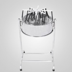 Sähköinen lehtileikkuri 18 tuumainen ruostumaton teräs 40 wattia 3 nopeuksinen