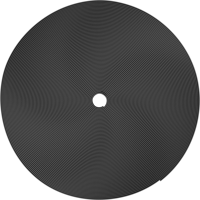 Puutarhan reunalista kierrätetystä HDPE-muovista 45,7 m 25,4 cm taipuisa musta