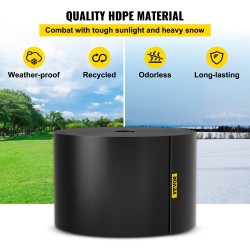 Puutarhan reunalista kierrätetystä HDPE-muovista 12,2 m 25,4 cm nurmikon reunuksiin