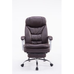 XL-toimistotuoli suurikokoisille säädettävällä jalkatuella ja selkänojalla