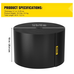 Puutarhan reunalista kierrätetystä HDPE-muovista 12,2 m 25,4 cm nurmikon reunuksiin