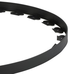 Muovinen reunalista PE muovi 600 cm pitkä 5 cm korkea 120 maapiikkiä musta